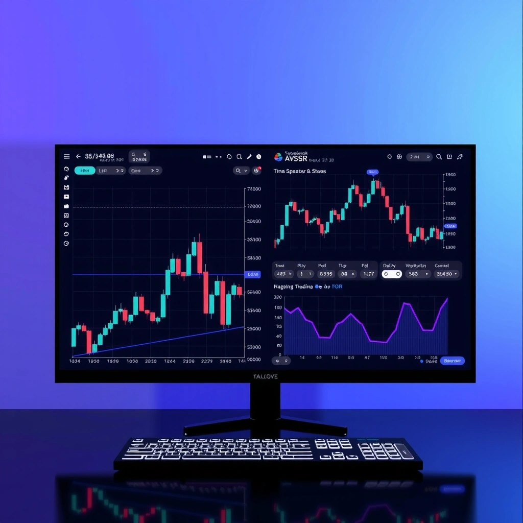 Interactive Trading Chart Background